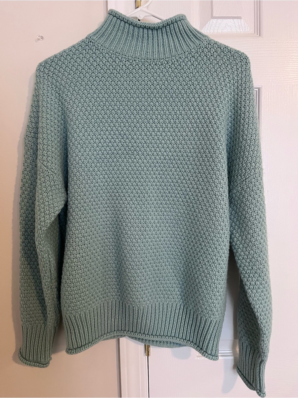 Zesica chunky knit teal sweater size medium